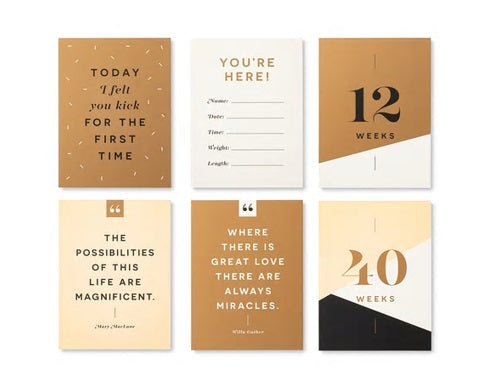 MOMENTS OF JOY PREGNANCY MILESTONE CARDS