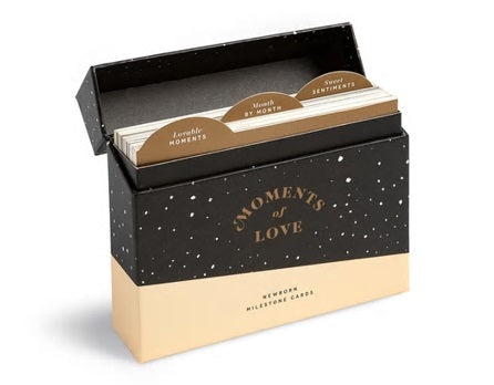 MOMENTS OF LOVE NEWBORN MILESTONE CARDS