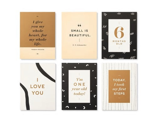 MOMENTS OF LOVE NEWBORN MILESTONE CARDS