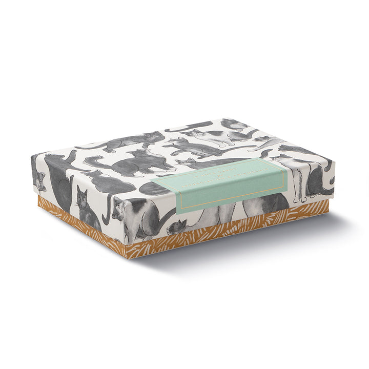 NOTE CARDS BOXED CAT THEME APPRECIATION