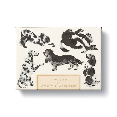 NOTE CARDS BOXED DOG THEME APPRECIATION