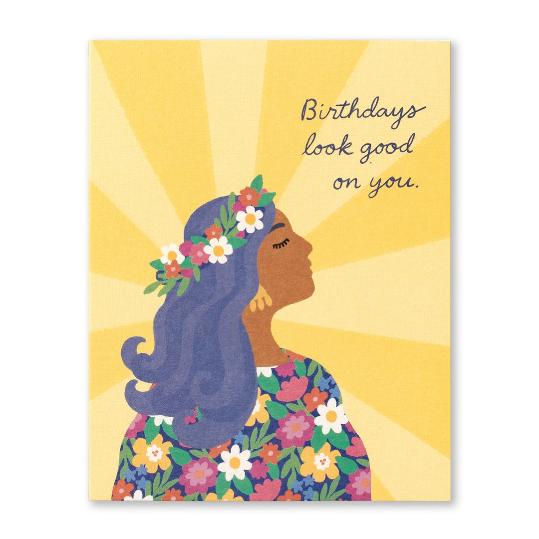 Card LM - Birthdays look good on you