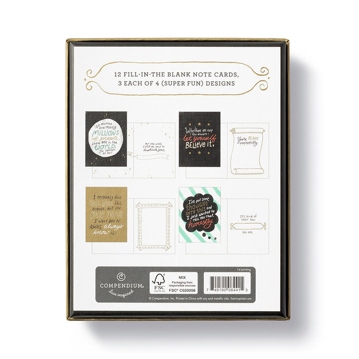 NOTE CARDS BOXED I WROTE A CARD FOR YOU