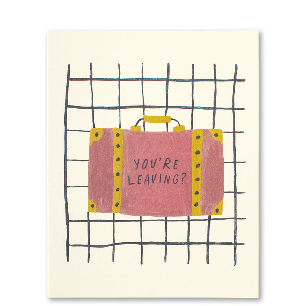 CARD LM YOURE LEAVING