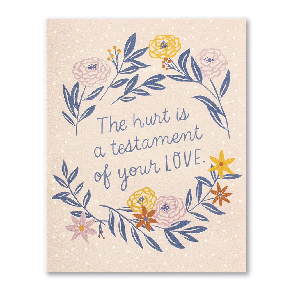 CARD LM TOUGH TIMES THE HURT IS TESTAMENT