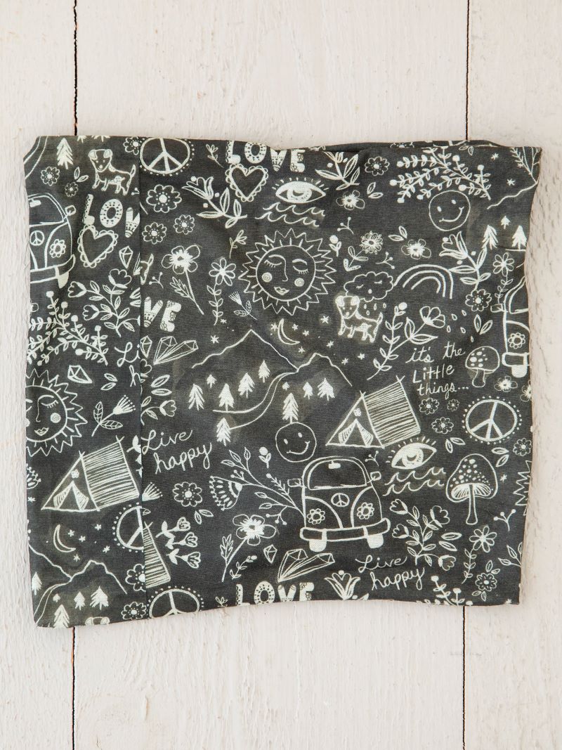 Half Boho Bandeau - Doodle