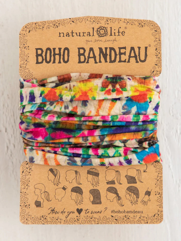 Full Boho Bandeau - Fuchsia/ Marigold