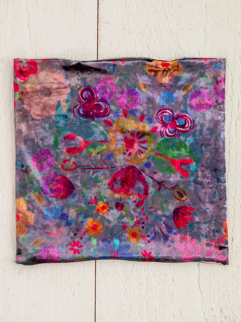 Half Boho Bandeau - Velvet Floral garden