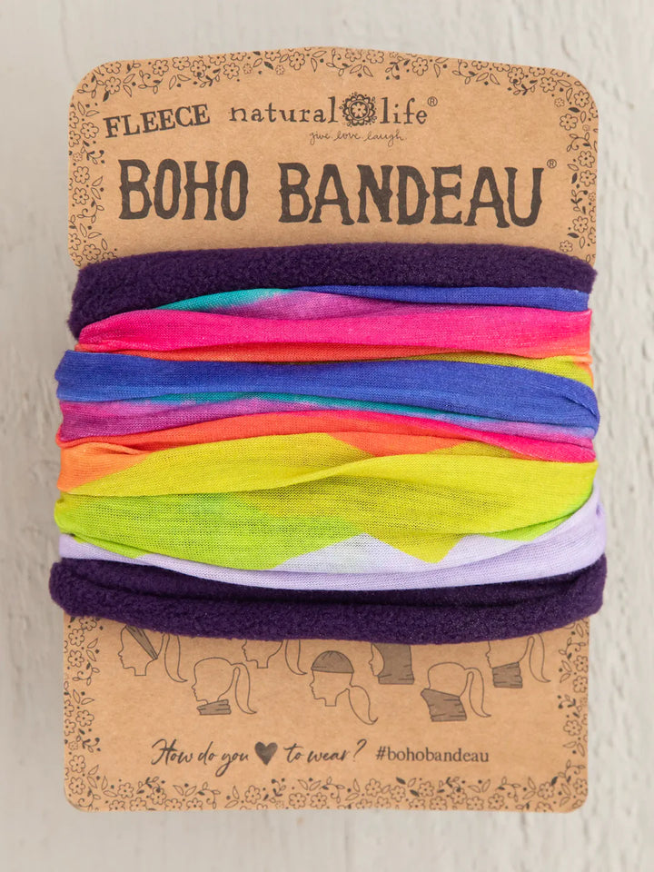 Fleece Boho Bandeau - Rainbow Mountain