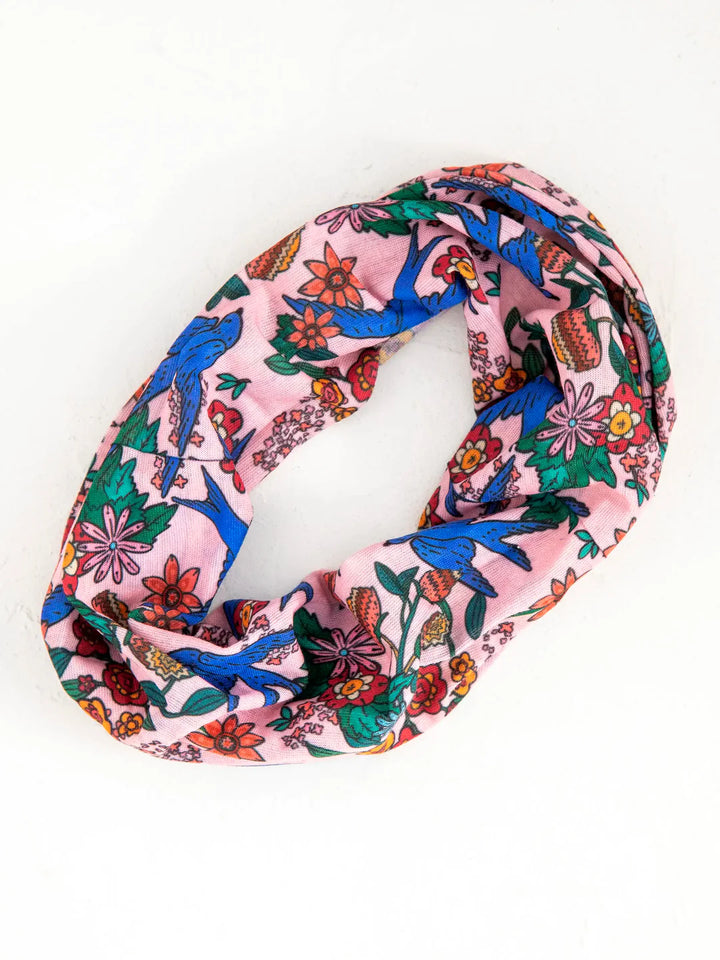 Half Boho Bandeau - Swallows Pink