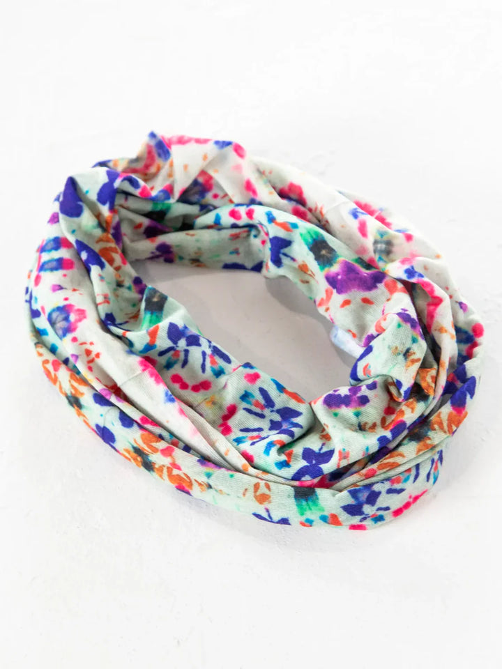 Full Boho Bandeau - Dark Cream Tie Dye