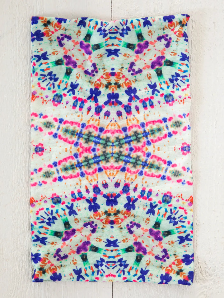 Full Boho Bandeau - Dark Cream Tie Dye