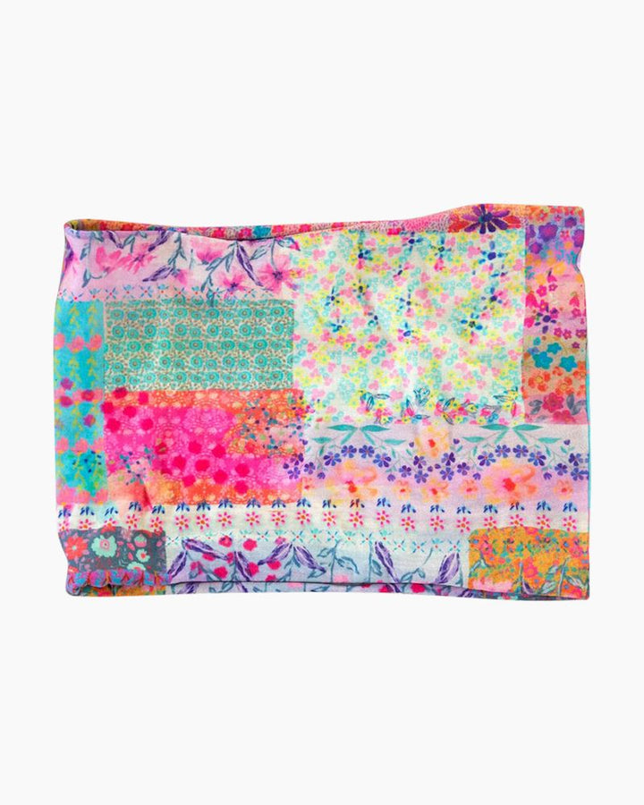 Half Boho Bandeau - Watercolour Patchwork