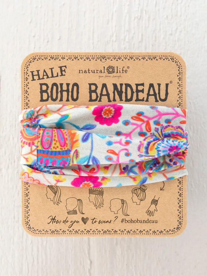 Half Boho Bandeau - Folk Cream