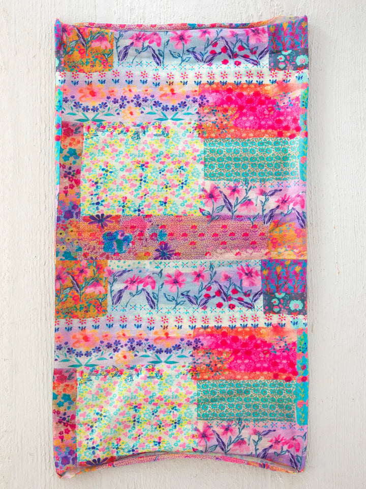 Boho Bandeau - Pink Watercolour Patchwork