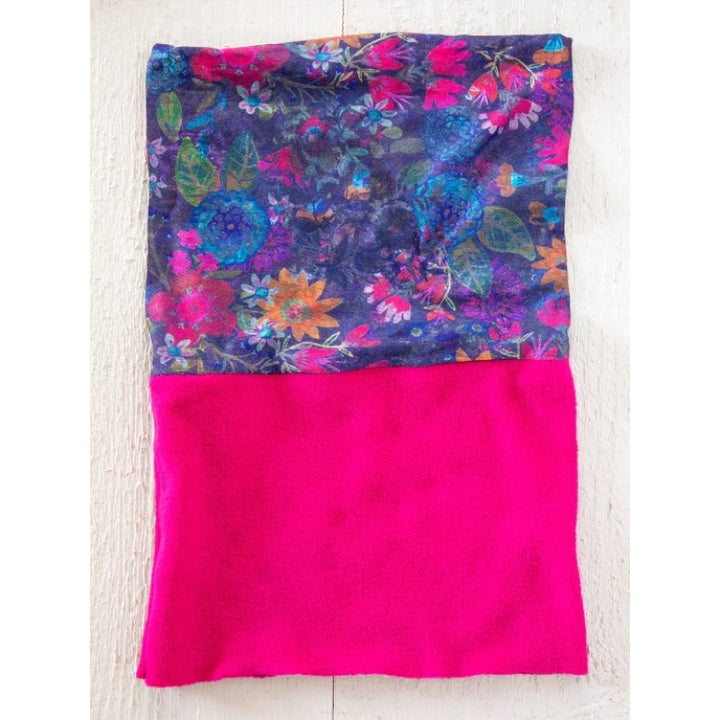 Fleece Boho Bandeau - Dark Floral