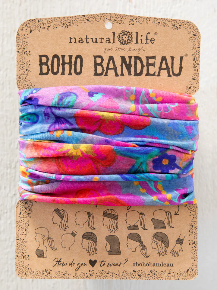 Boho Bandeau - Neon Blue/Pink