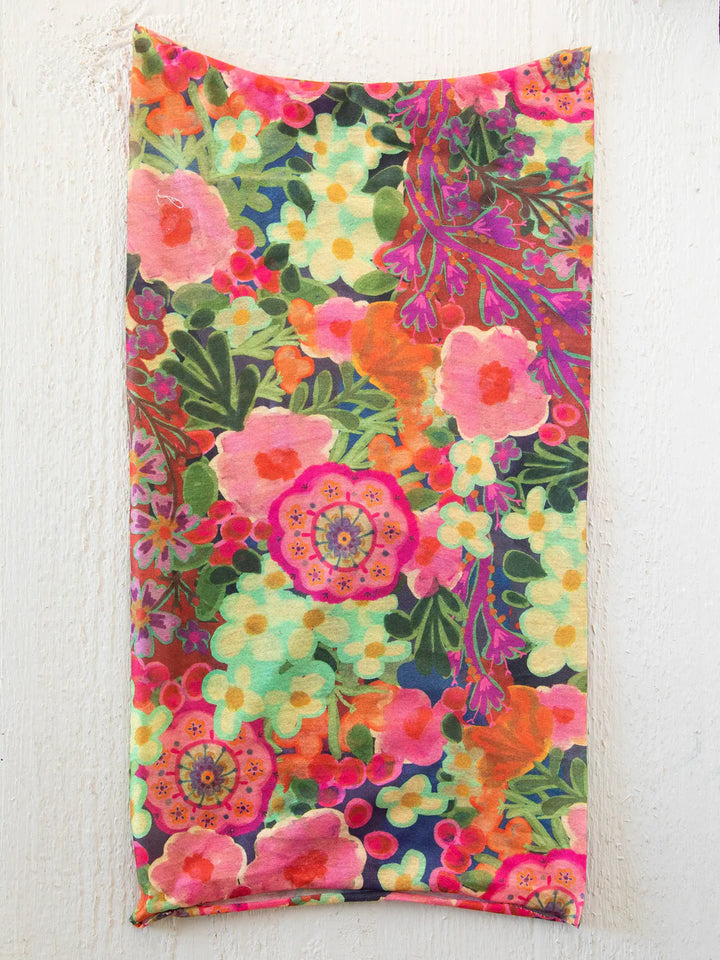 Boho Bandeau - Pink Painted Garden