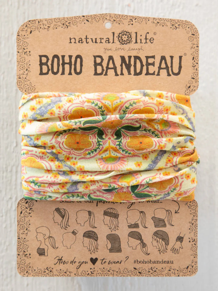 Boho Bandeau - Diamond Block Cream