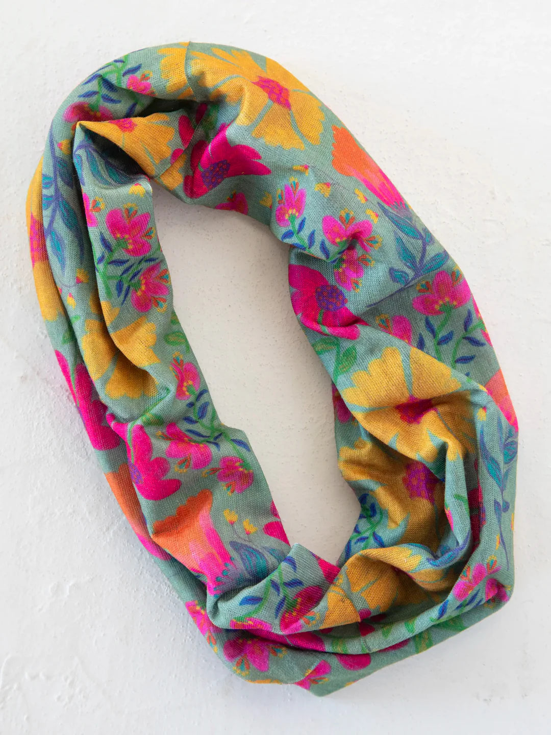 Half Boho Bandeau - Tossed Blue Floral