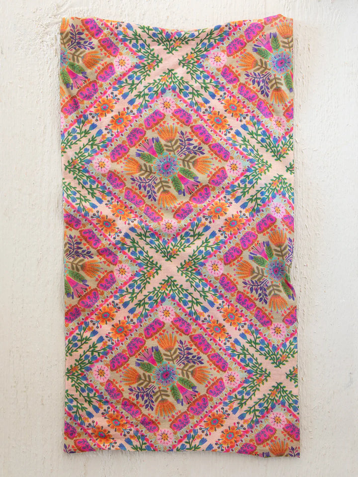 Boho Bandeau - Pink Floral Diamond