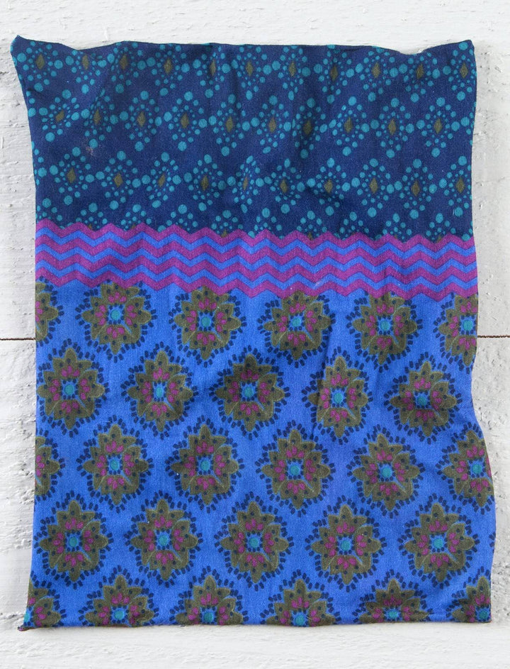 HALF BOHO BANDEAU PURP & BLU STRIPE