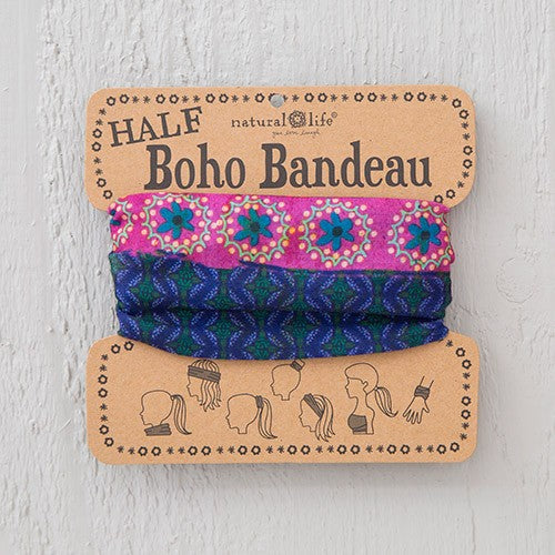 HALF BOHO BANDEAU BLUE PURPLE TURQ