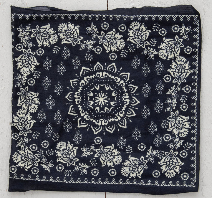 HALF BOHO BANDEAU BLACK CREAM MANDALA