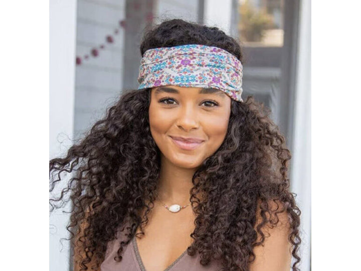 Boho Bandeau Grey Flower Stamp