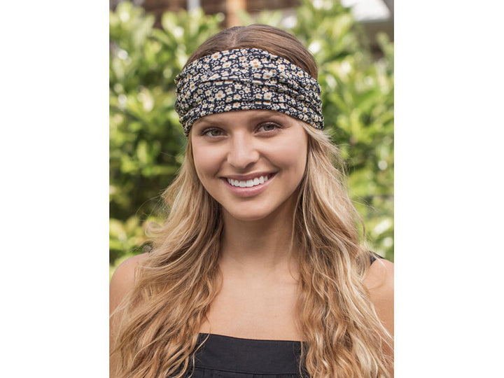 BOHO BANDEAU BLACK CREAM FLORAL