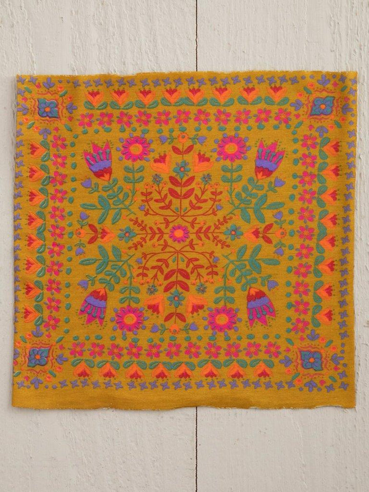 Half Bandeau Mustard Floral Mandala