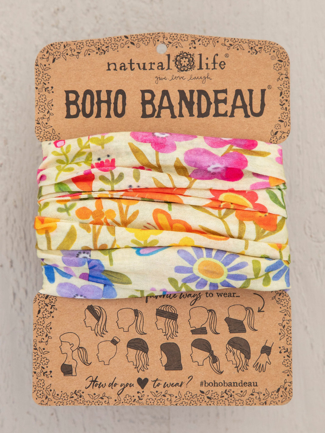 Boho Bandeau Rainbow Floral