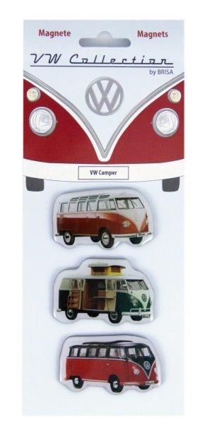 VW T1 BUS MAGNET 3PC-SET IN BLISTER PACKAGING - CAMPER