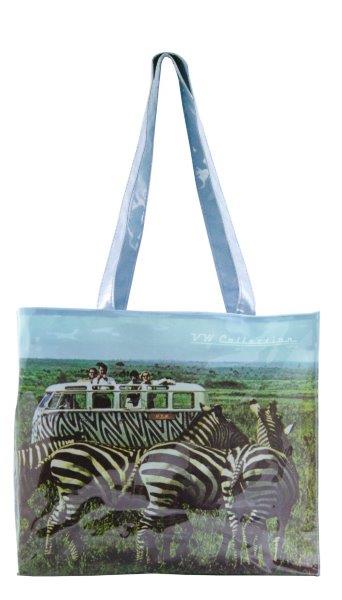 VW T1 BUS PVC SHOPPER BAG - SAFARI