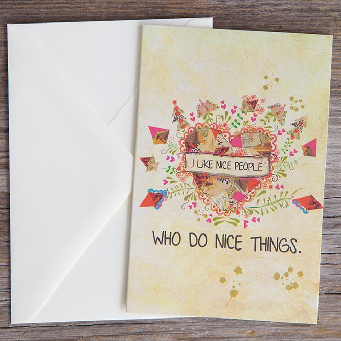 GREETING CARD I LOVE NICE PEOPLE