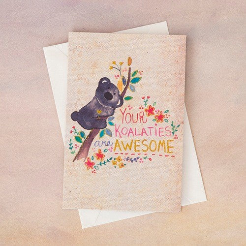 GREETING CARD KOALITIES AWESOME