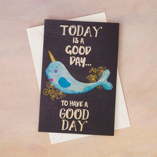 GREETING CARD GOOD DAY NARWHAL