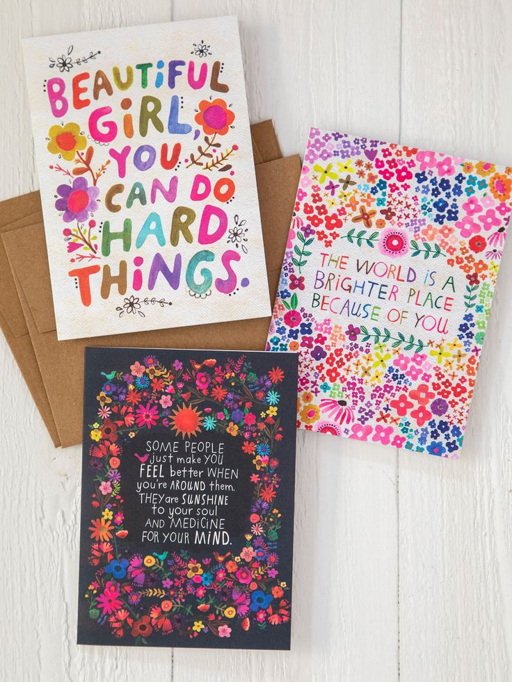 Greeting Card Bundle, Set of 3 - Beautiful Girl
