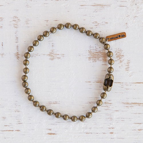 CHARM BRACELET CHAIN BRONZE BALL