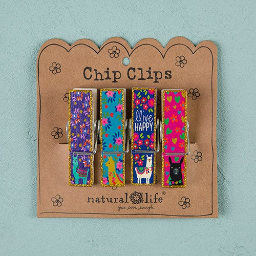 CHIP CLIP SET 4 LLAMA LLIVE