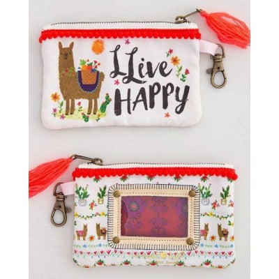 ID POUCH LIVE HAPPY LLAMA