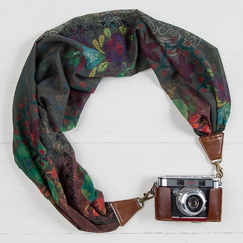 Camera Strap Olive Aqua Black