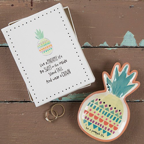 DISH TRINKET SANTA FE PINEAPPLE