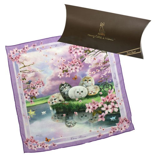 SCARF NECK BOXED CHERRY BLOSSOM