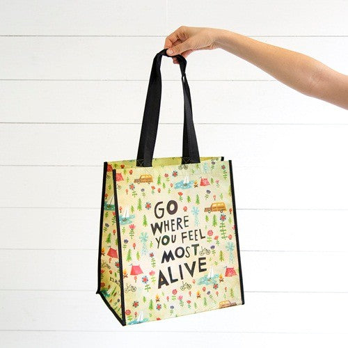 GIFT BAG RECYCLE LGE GO FEEL ALIVE