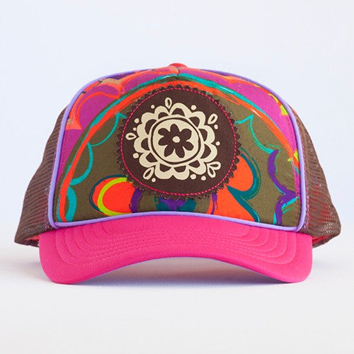 NL TRUCKER HAT FLOWER PATCH