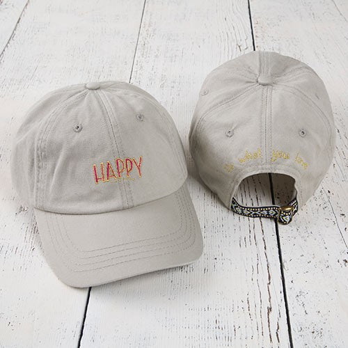 CAP HANGOUT GREY HAPPY