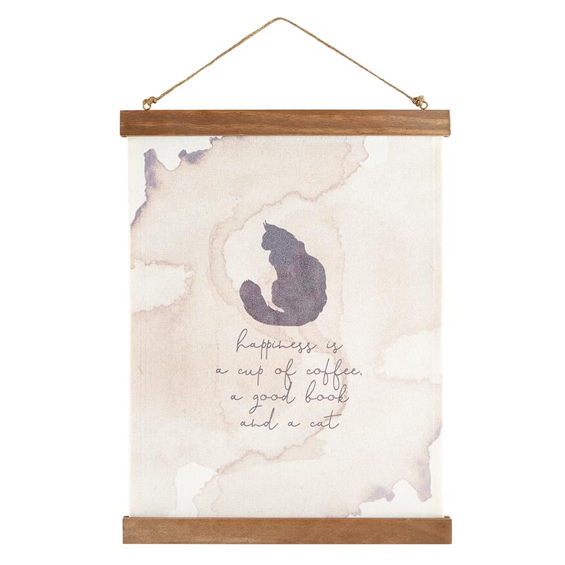 Wall Décor - Framed Canvas Banner - Cat