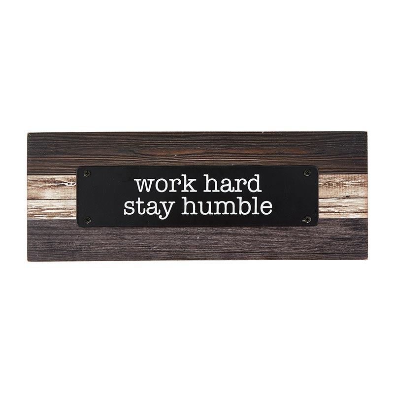 Rustic Farmhouse - Tabletop Plaque - Stay Humble