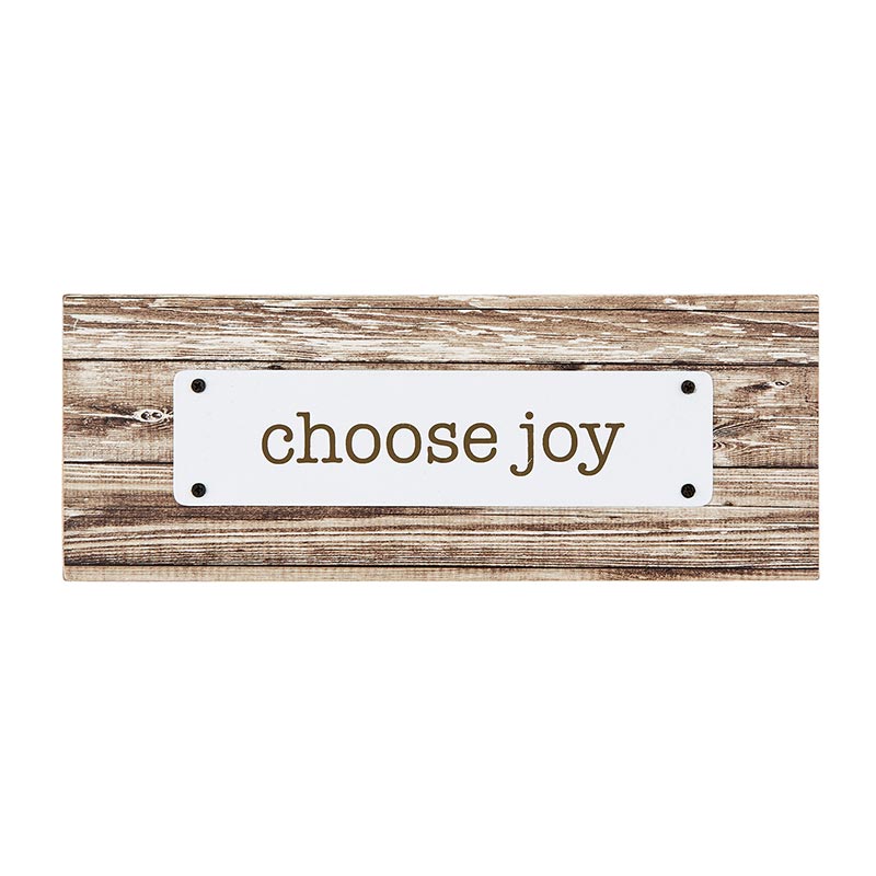 Rustic Farmhouse - Tabletop Plaque - Choose Joy